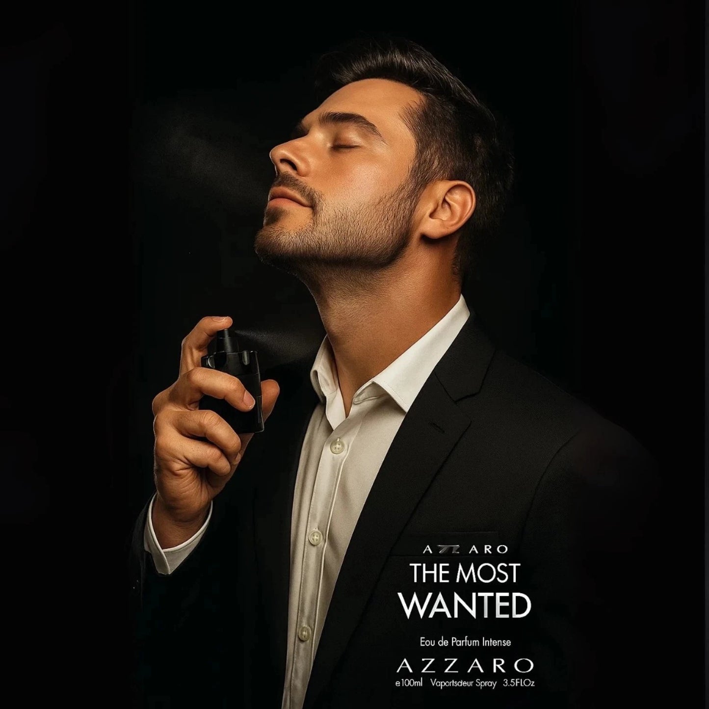 Azzaro The Most Wanted 3.4 oz./ 100 ml. PARFUM EDP Spray for Men Black NEW